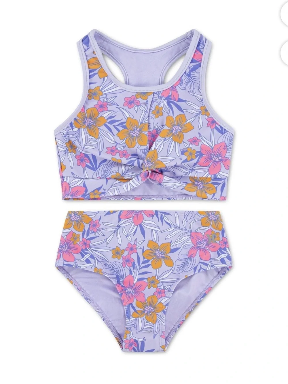 Hurley Girls 2-Piece Braided Ruffle Tankini